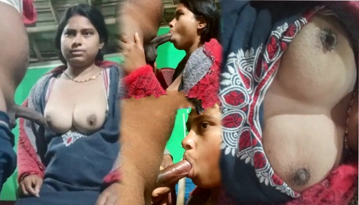 Desi Village Bhabhi Blowjob and Boobs Show